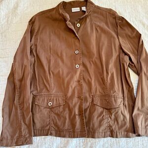 Chico's Utility Jacket in Rich Brown
